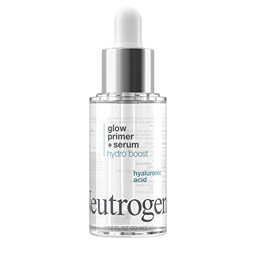 319aBdZ6YL.jpg Neutrogena Hydro Boost Glow Booster Primer & Serum, Hydrating & Moisturizing Face Serum-to-Primer Hybrid, Infused with Purified Hyaluronic Acid & Designed to Instantly Hydrate, 1.0 fl. oz - Image 1