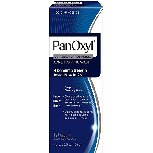 41Gqc04fSIL.jpg PanOxyl Acne Foaming Wash 10% Benzoyl Peroxide 5.5 oz (156 g) - Image 1