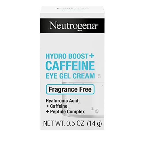 41JN0hCR7EL.jpg Neutrogena Hydro Boost+ Caffeine Eye Gel Cream, Fragrance-Free Cream with Hyaluronic Acid, Caffeine & Peptide Complex to Reduce the Look of Dark Circles, Fine Lines & Puffiness, 0.5 oz - Image 1