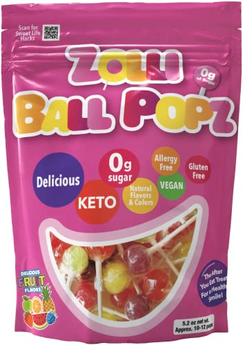 41dmduJ2-NL.jpg Zollipops The Clean Teeth Pops, Anti Cavity Lollipops, Ball Popz, 5.2 oz (Packaging May Vary) - Image 1
