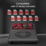 64Gb Mp3 Player with Bluetooth Y1 Portable Music Digital Players Supports Playlist Audiobook Video Nice Gadget for Kids Black - Image 5