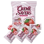 CREME SAVERS | Classic Original Individally Wrapped, Strawberries and Creme and Orange and Creme Hard Candy | 4 - PACK Variety & Sameday Shippers Card| - Image 4