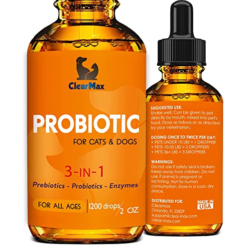 51HeN6B7HML.jpg Probiotics for Dogs - Cat Probiotic - Great Dog Probiotics and Digestive Enzymes for Pet - Dog Digestive Enzymes & Natural Prebiotic - Canine Probiotic - Probiotics for Cats - Puppy Probiotic - Image 1