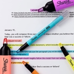 SHARPIE Clear View Highlighters, Chisel Tip, Assorted Colors, 4 Count - Image 3