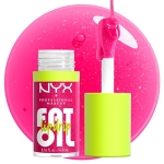 NYX PROFESSIONAL MAKEUP Fat Oil Lip Drip, Moisturizing, Shiny and Vegan Tinted Lip Gloss - Supermodel (Shimmering Magenta) - Image 4
