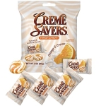 CREME SAVERS | Classic Original Individally Wrapped, Strawberries and Creme and Orange and Creme Hard Candy | 4 - PACK Variety & Sameday Shippers Card| - Image 3