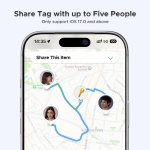 UGREEN FineTrack Air Tracker Tags (iOS Only) 4 Pack, 2-Year Replaceable Battery Bluetooth Tracker Compatible with Apple Find My, Item Finder Smart Tag for Keys, Luggage - [Apple Find My Certified] - Image 9