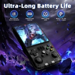 R36MAX Retro Handheld Game Console, Retro Gaming Console with 64G Built-in 18000+ Classic Games, 4.0 Inch 720x720 IPS Screen, Portable Handheld Linux System, 4000mAh Battery (Black) - Image 3