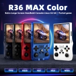 R36MAX Retro Handheld Game Console, Retro Gaming Console with 64G Built-in 18000+ Classic Games, 4.0 Inch 720x720 IPS Screen, Portable Handheld Linux System, 4000mAh Battery (Black) - Image 4