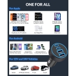[4 in 1] USB C Car Charger, 4-Port 90W Super Fast Charging Cigarette Lighter Adapter, Dual 45W USBC & USB-A Multiport Car Phone Charger Accessories for iPhone 17 16 15 14 13 12, iPad, Galaxy, Tablet - Image 6