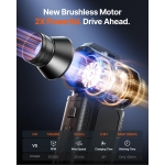 ZOAIVR Compressed Air Duster, 130,000RPM Ultra-Powerful Cordless Electric Air Duster with 8000mAh Rechargeable Battery, 4-Gear Adjustable Air Blower for Keyboard, Computer, Car, Home Cleaning - Image 4